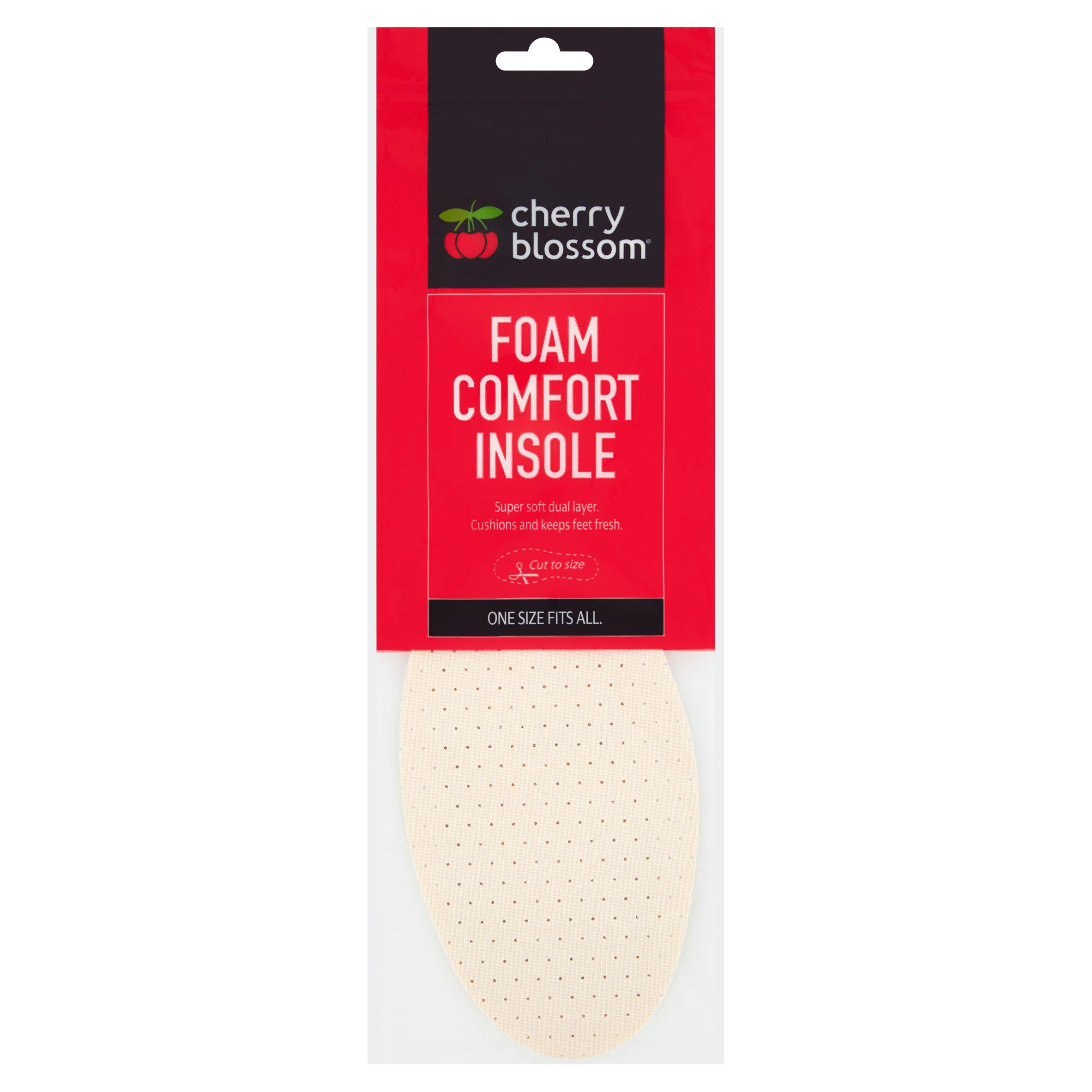 Cherry Blossom Foam Comfort Insole One Size Fits All - British product