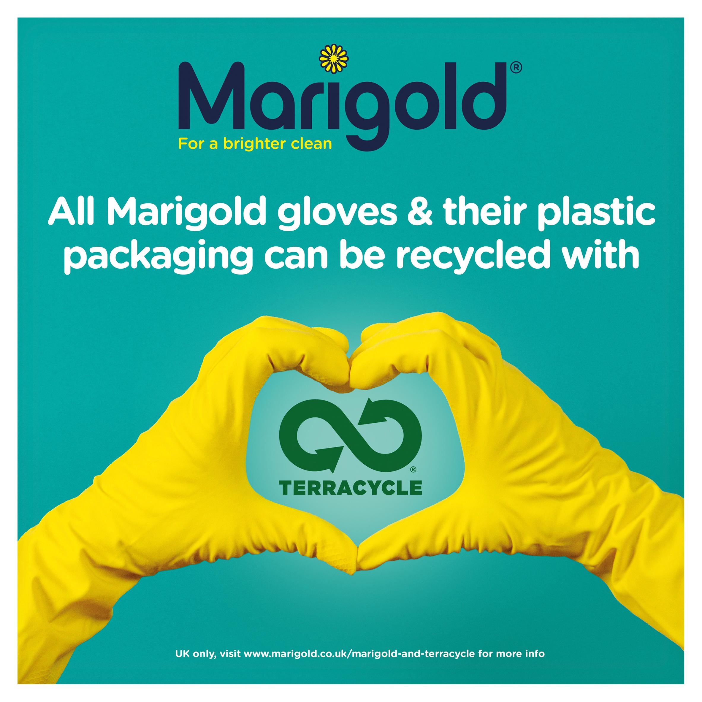 Marigold kitchen gloves small size (British brand)