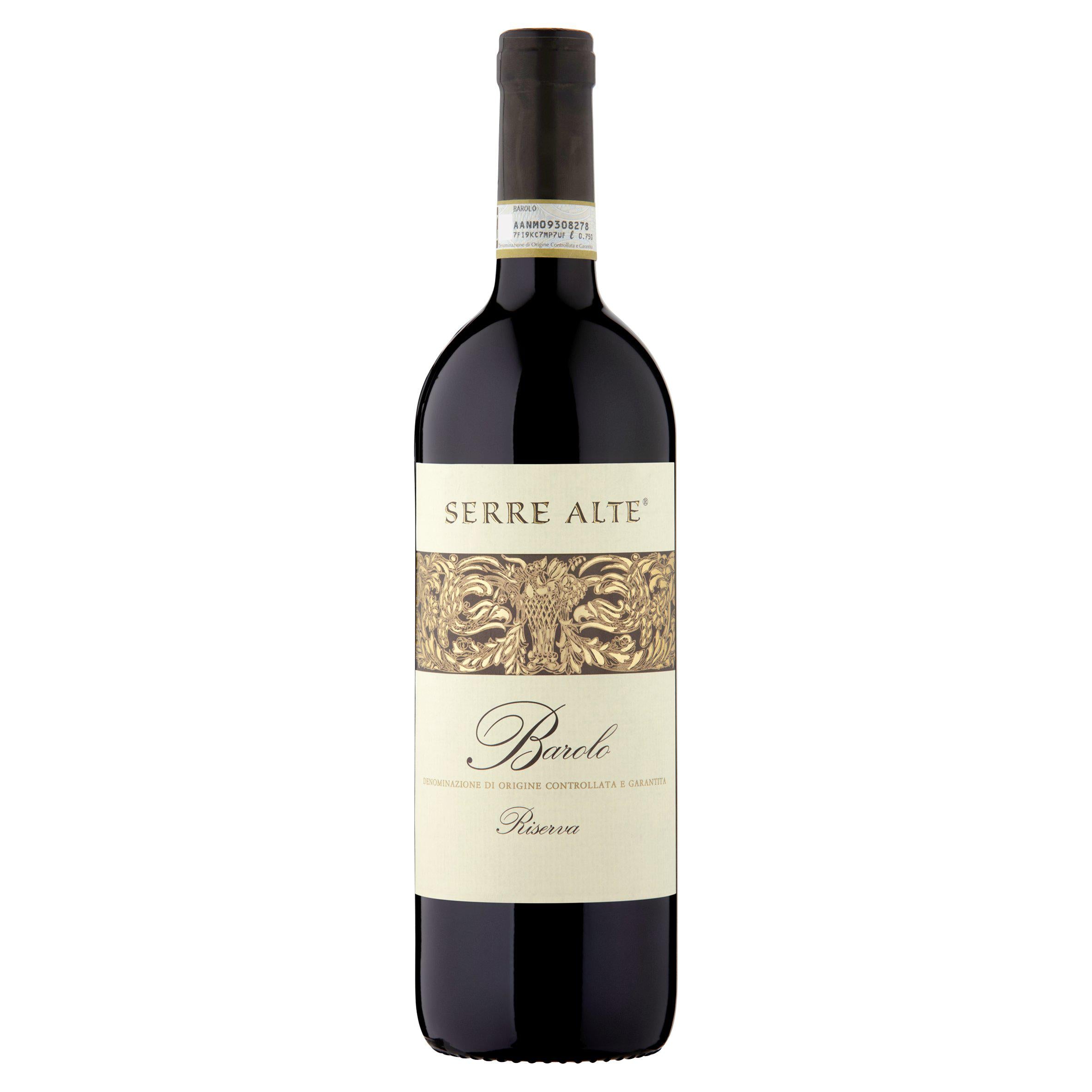 Serre Alta Barolo Riserva red wine 75cl, imported from the UK