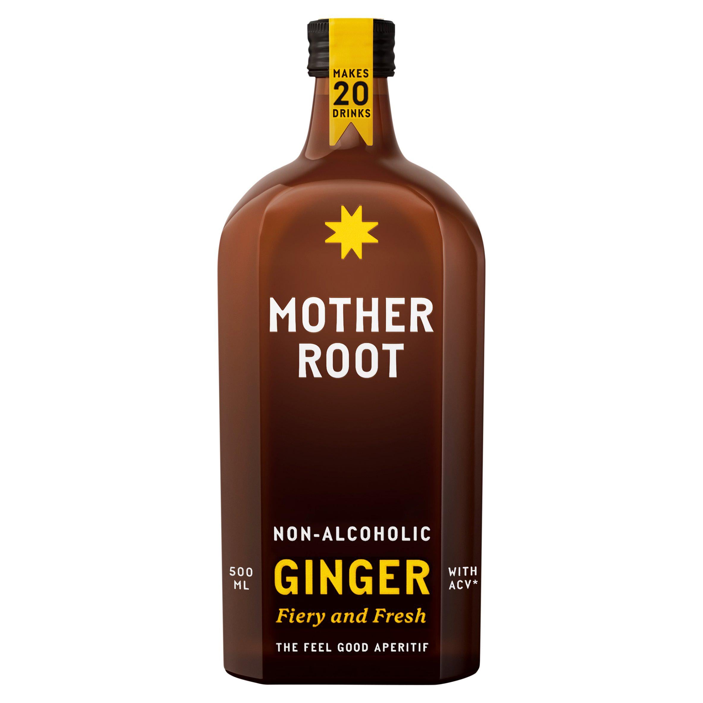 Mother Root Ginger alcohol free aperitif 500ml, UK version