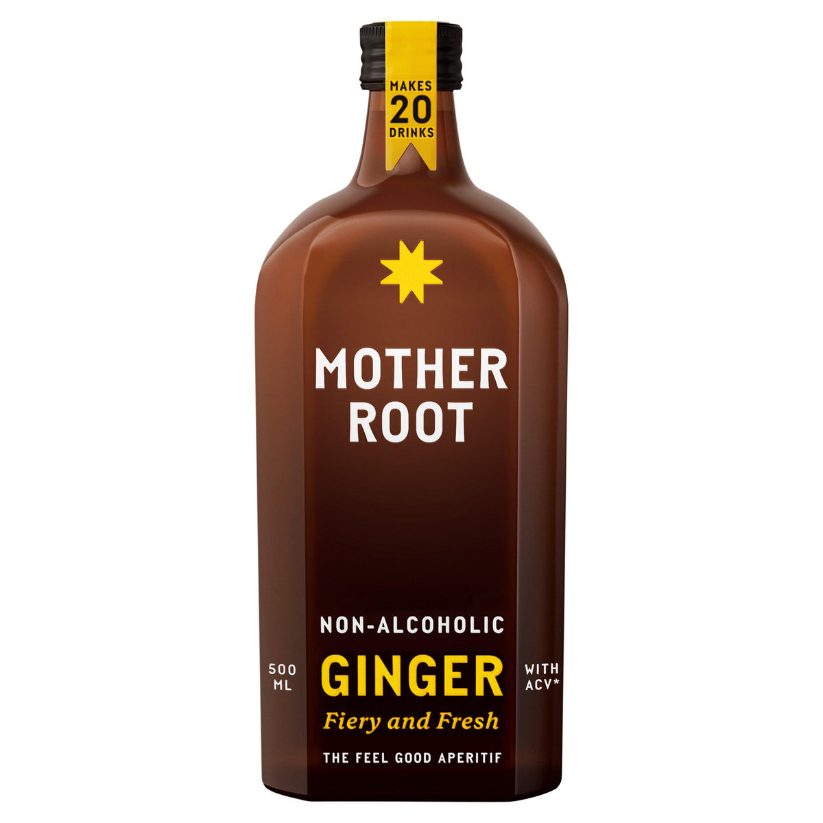 Mother Root Ginger alcohol free aperitif 500ml, UK version