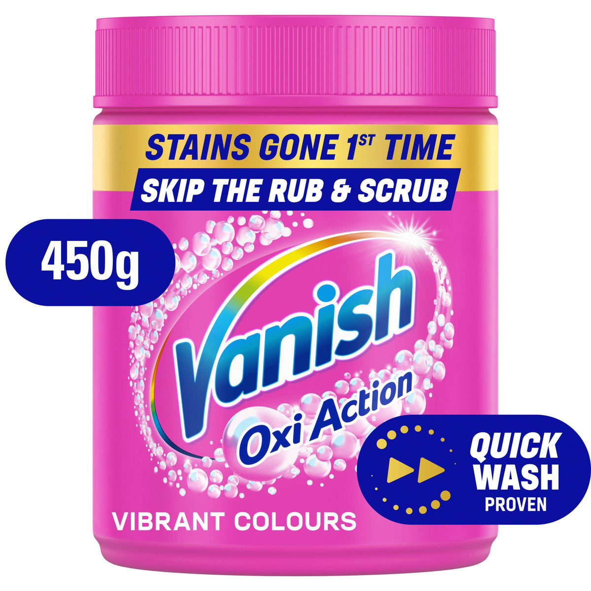 Vanish Oxi Action stain remover powder Colour 450g (British brand)