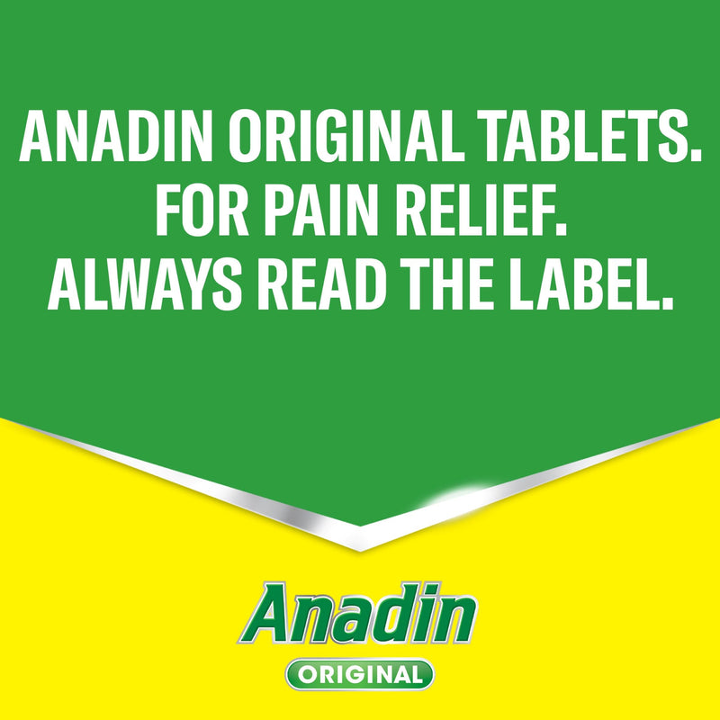 Anadin Original pain relief tablets 16 pack, imported from the UK