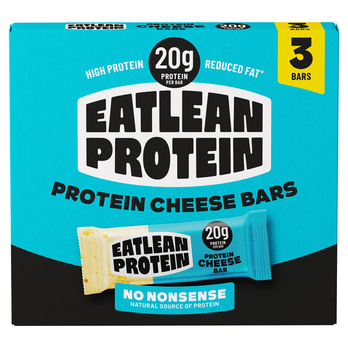 Eatlean protein cheese bars 3x60g - British product