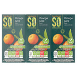 Sainsbury's SO Organic orange juice drink 3x200ml, imported from the UK