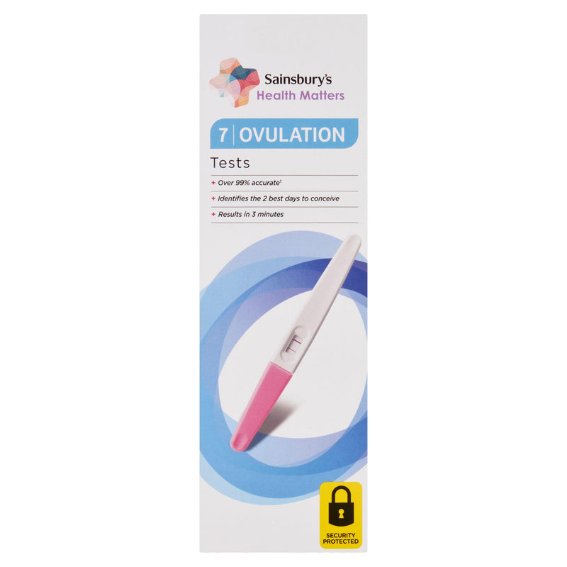 Sainsbury's Health ovulation tests x7, imported from the UK