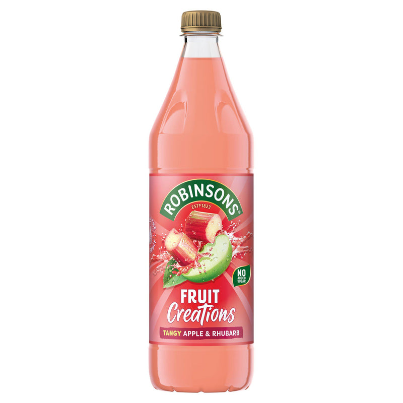 Robinsons apple rhubarb cordial 1L, imported from the UK