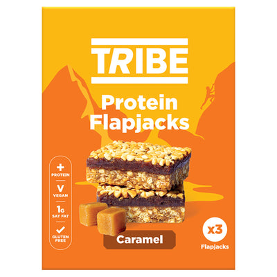 Sainsburys Tribe Caramel Protein Flapjacks 3x38g- Online bei McGrocer kaufen