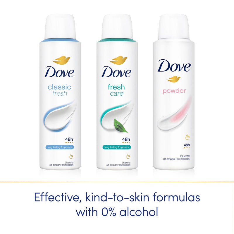 Dove powder antiperspirant deodorant 150ml - British product