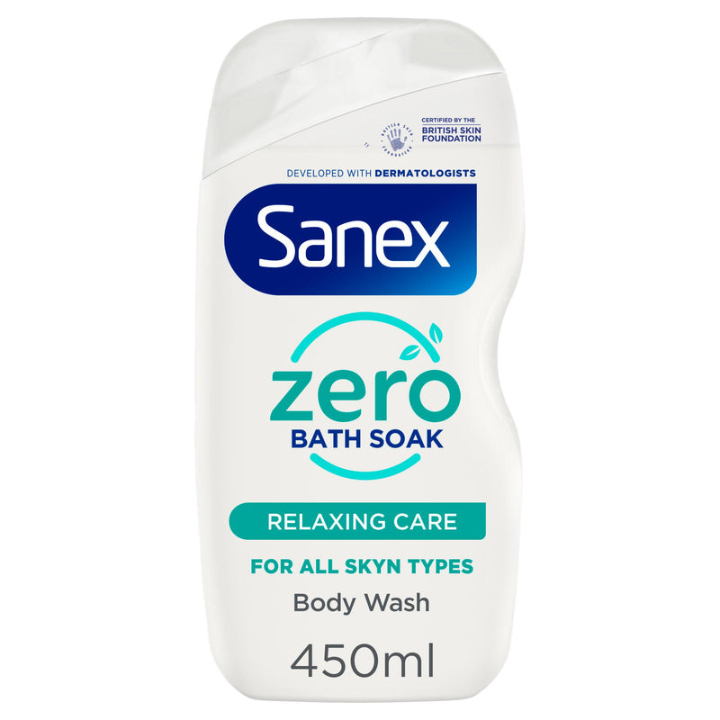 Sanex Zero% Hypoallergenic Bath Soak 450ml, imported from the UK