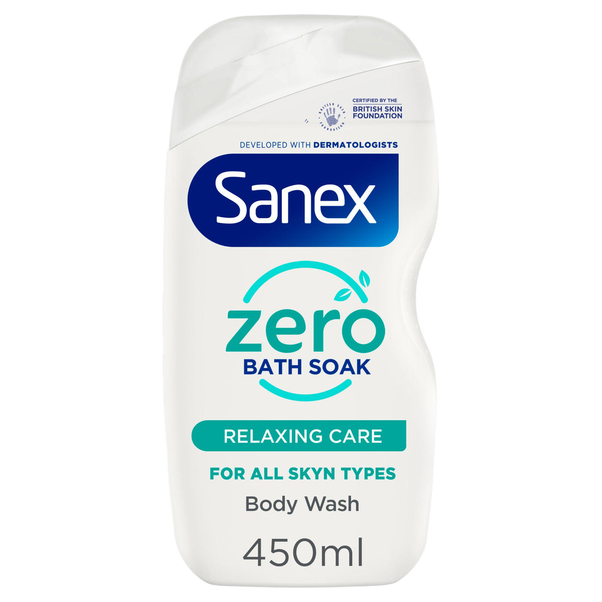 Sanex Zero% Hypoallergenic Bath Soak 450ml, imported from the UK