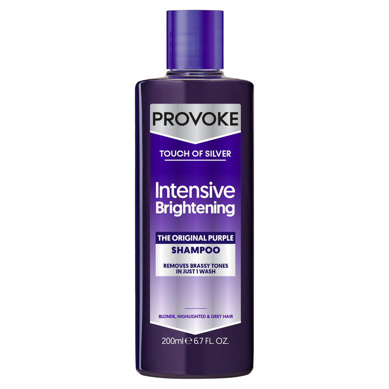 Provoke Touch of Silver intensive brightening purple shampoo 200ml - British product