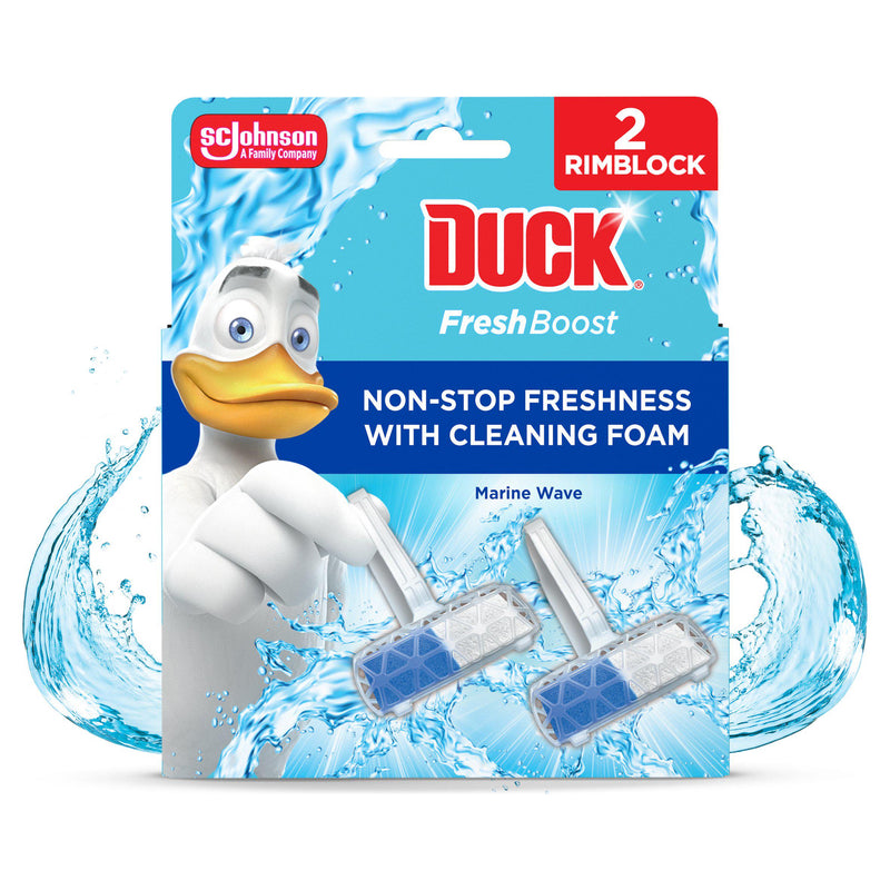 Duck toilet rim block Marine Wave 2 x 16g, UK version