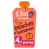Ella's Kitchen Organic Peaches & Bananas Baby Food Pouch 4+ Months 120g GOODS Sainsburys   