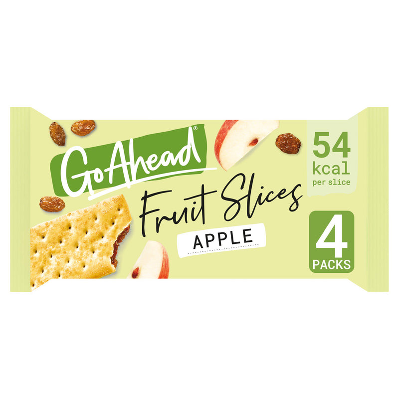 Go Ahead Apple Crispy Fruit Slices snack bars multipack 4x43.6g - British product