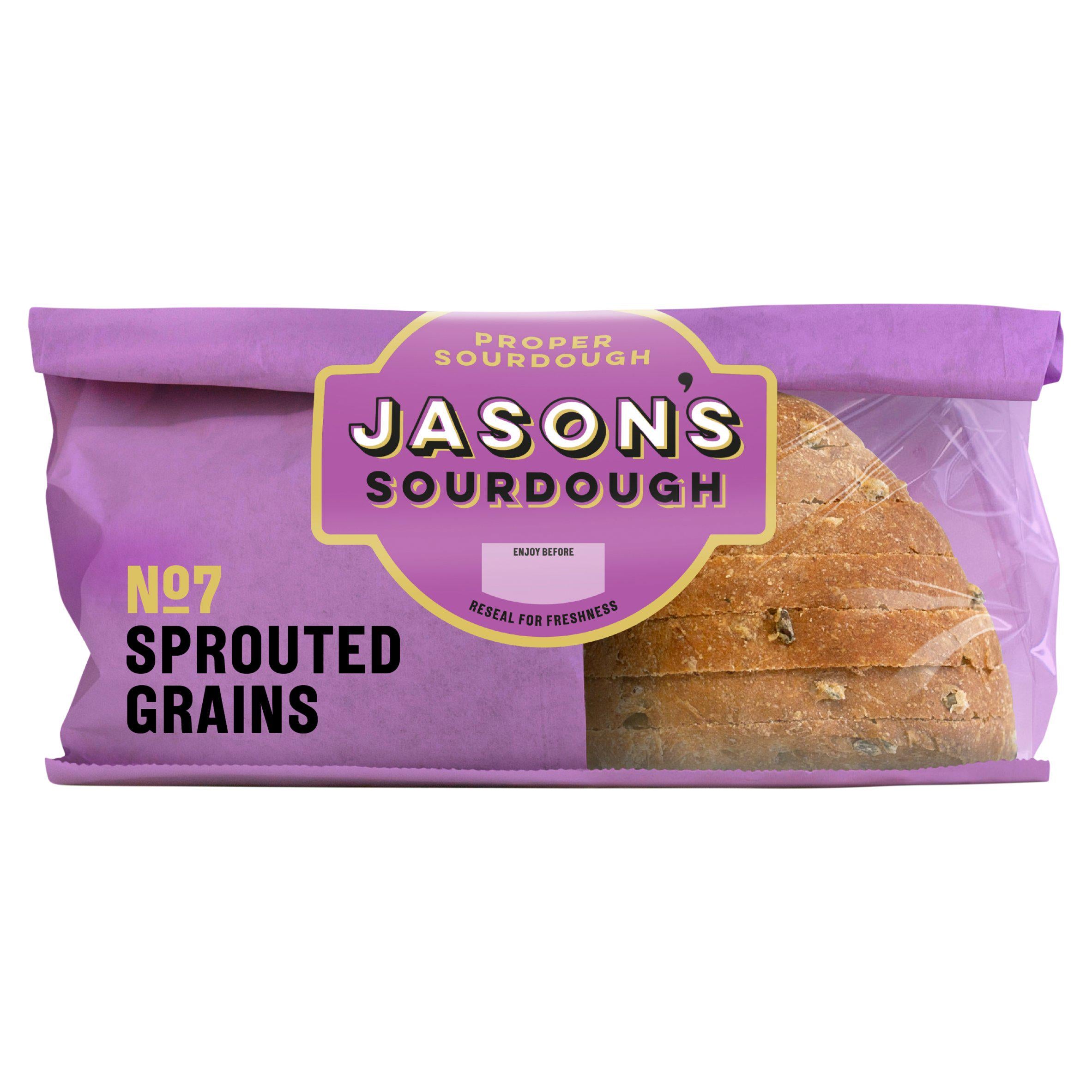 Jason's sourdough sprouted grains bread 450g (British brand)