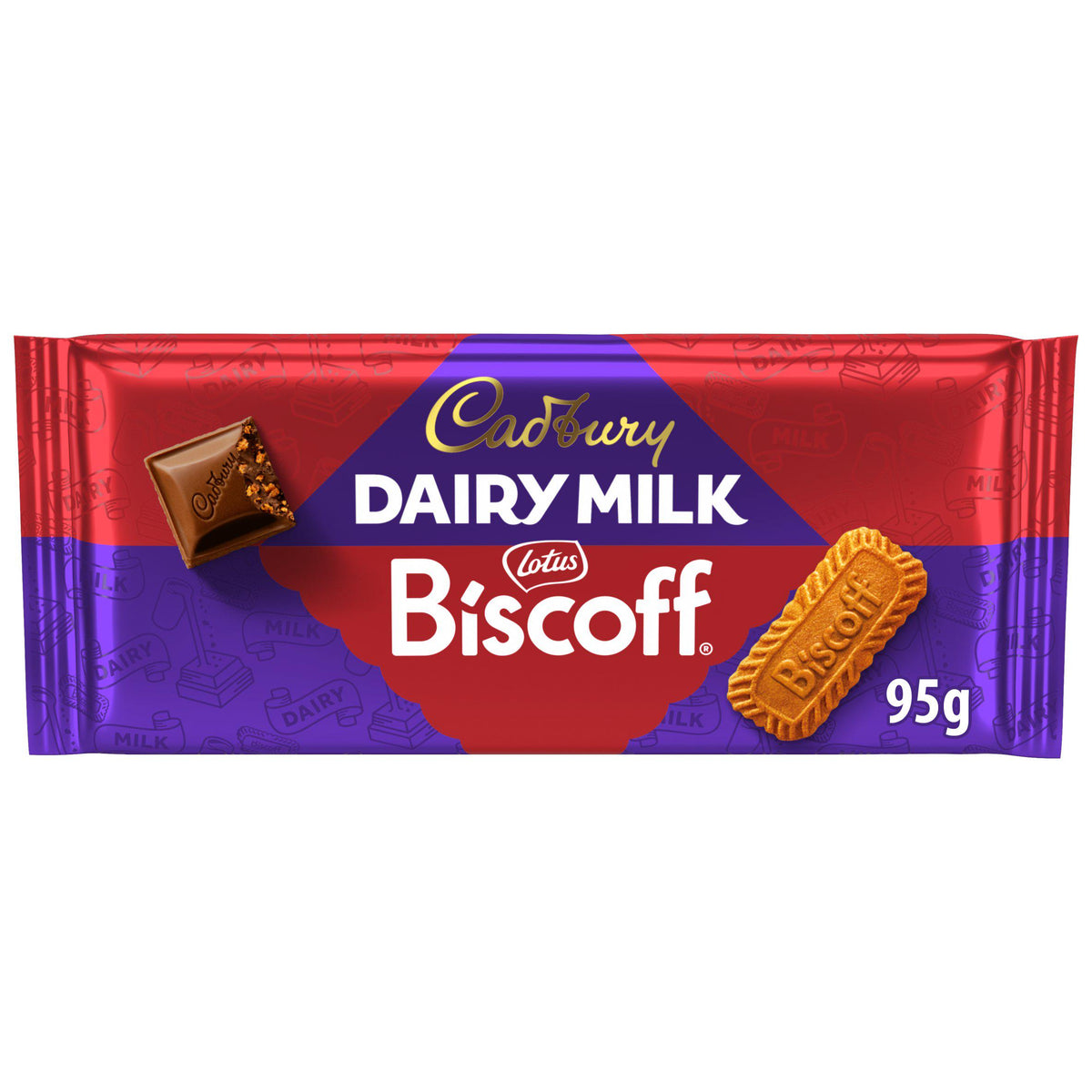 Cadbury Dairy Milk Biscoff Chocolate Bar 105g - British product