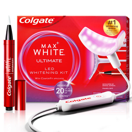 Colgate Max White Ultimate At Home LED Teeth Whitening Kit GOODS Sainsburys   