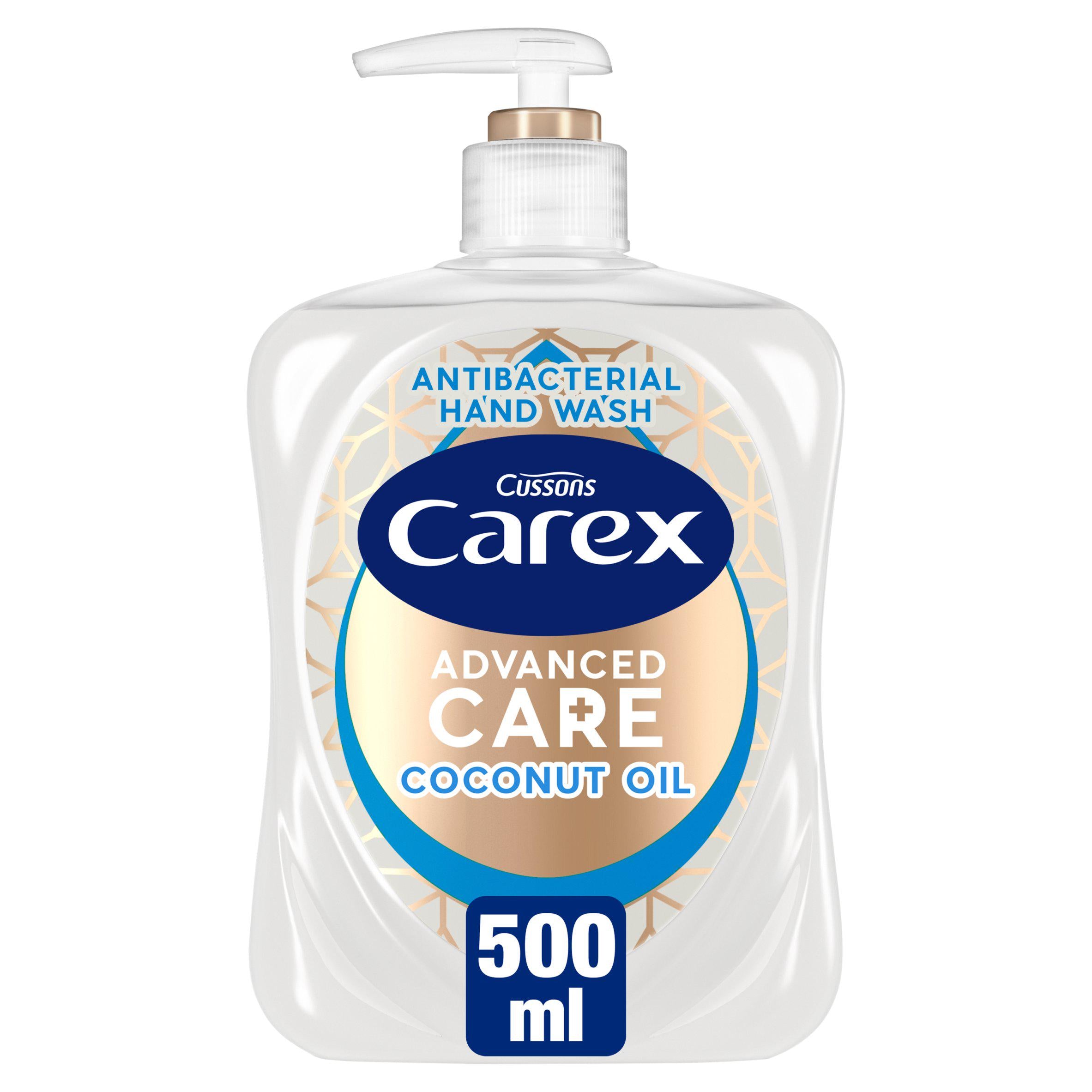 Carex coconut oil antibacterial hand wash 500ml - British product