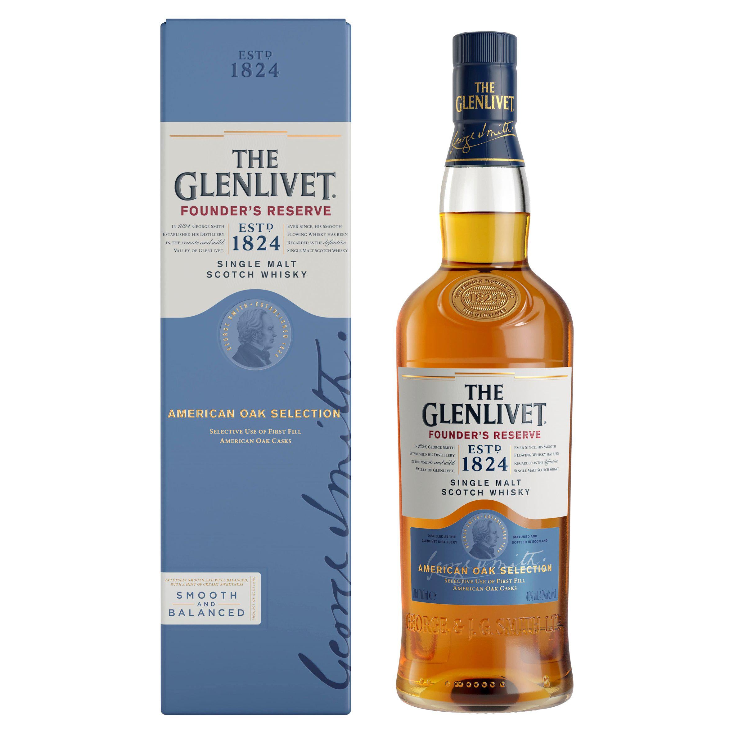 The Glenlivet Founder's Reserve single malt whisky 70cl - British product