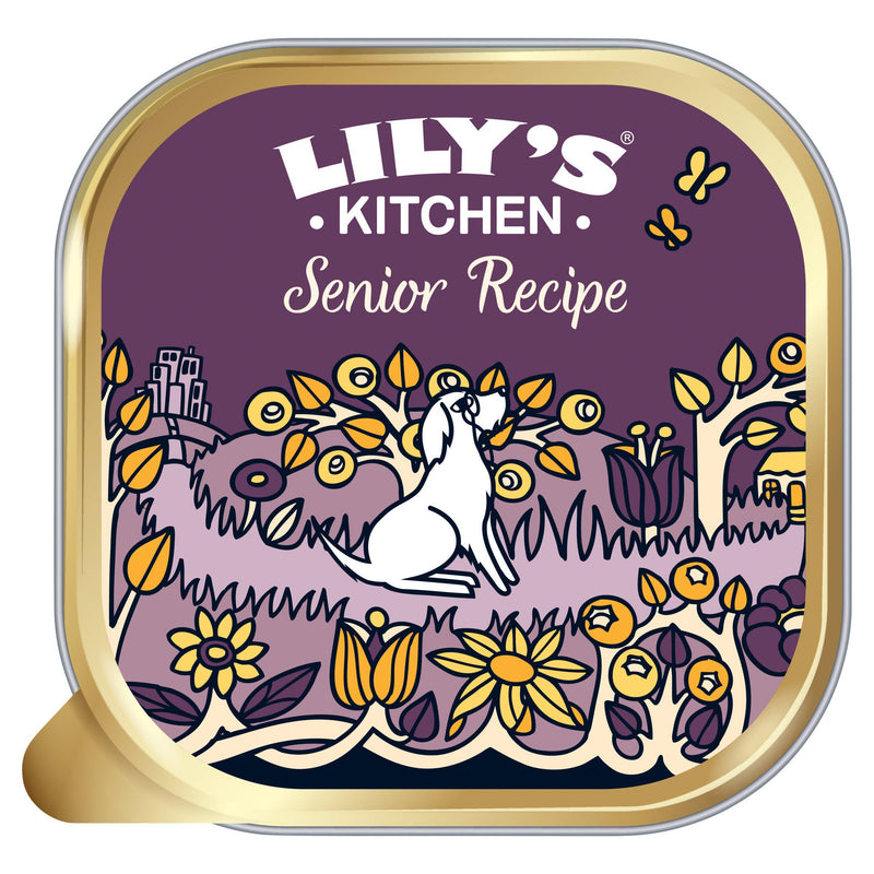 Lily's Kitchen senior turkey wet dog food 150g, imported from the UK