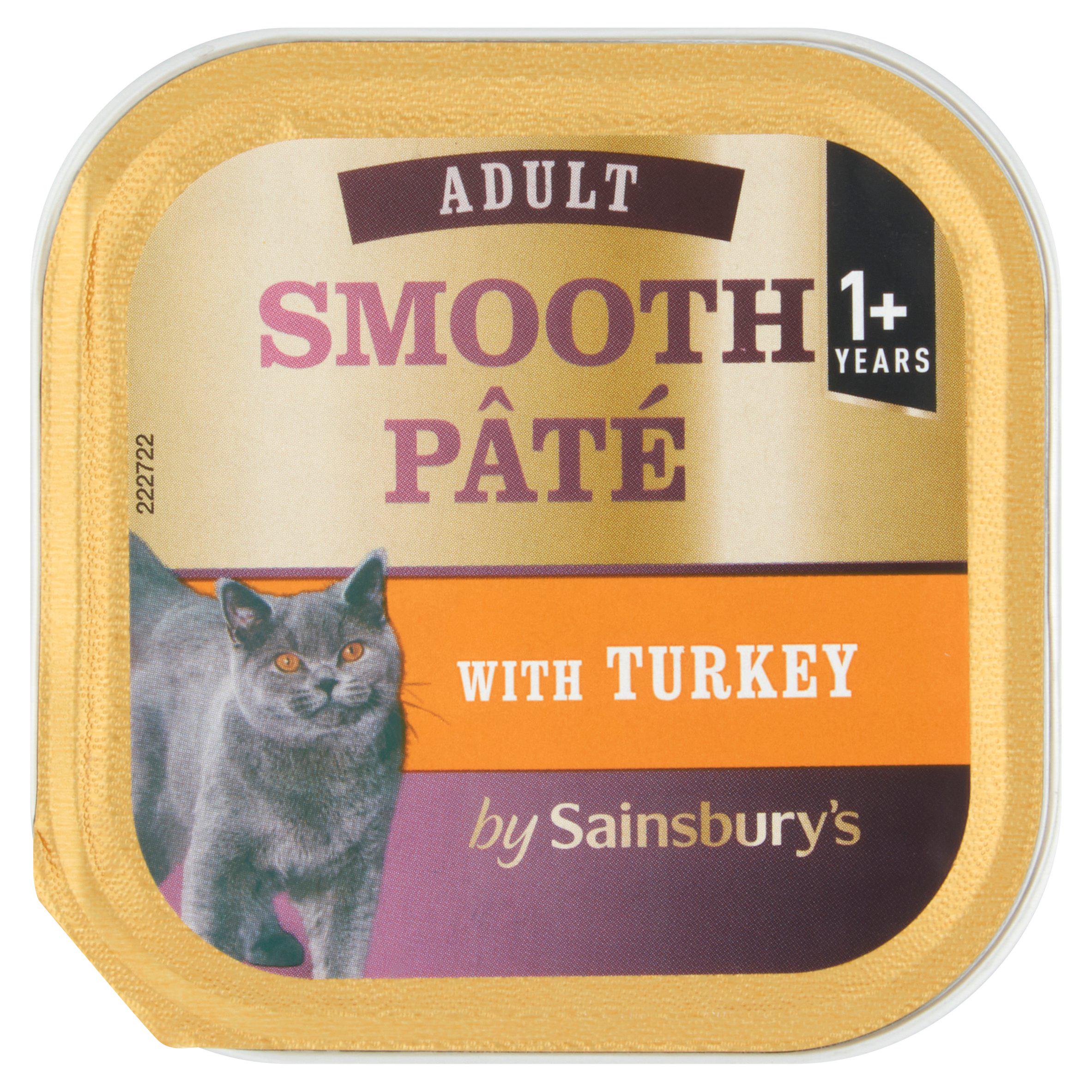 Sainsbury's turkey cat pate 100g, UK version