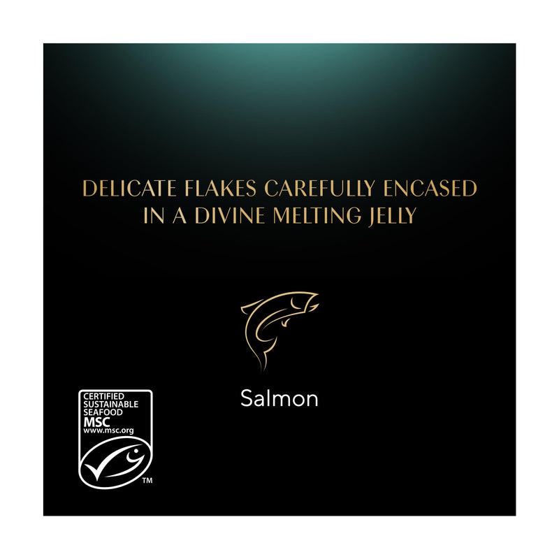 Sheba Fine Flakes Salmon in Jelly cat food 85g - British product