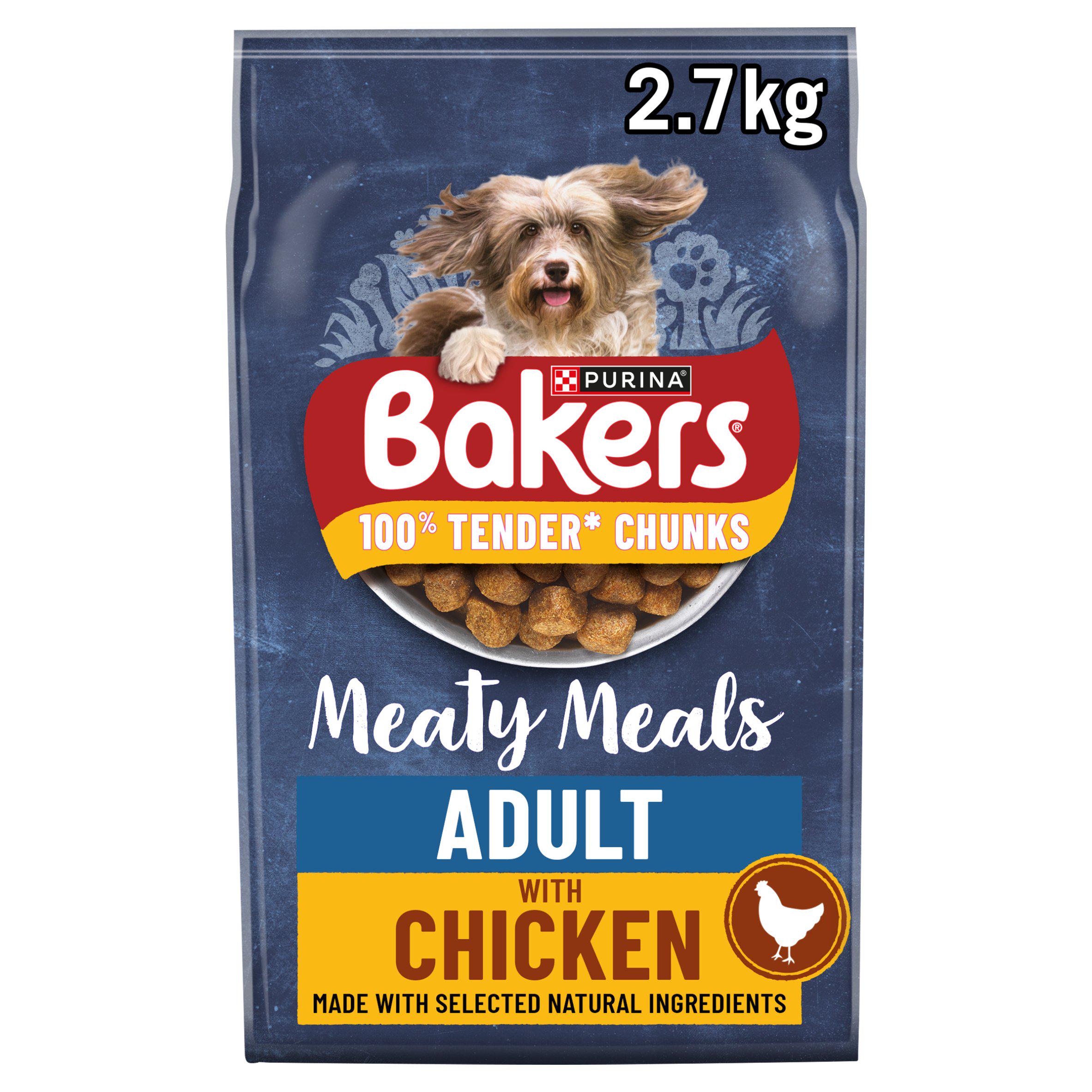 Bakers dry dog food chicken 2.7kg (British brand)