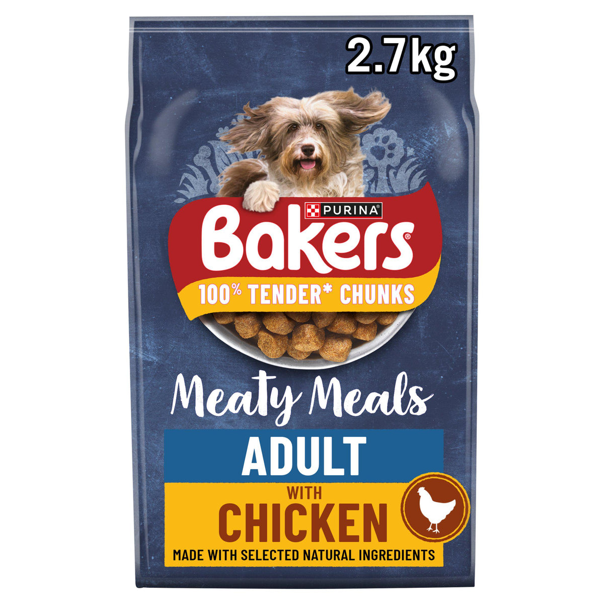 Bakers dry dog food chicken 2.7kg (British brand)