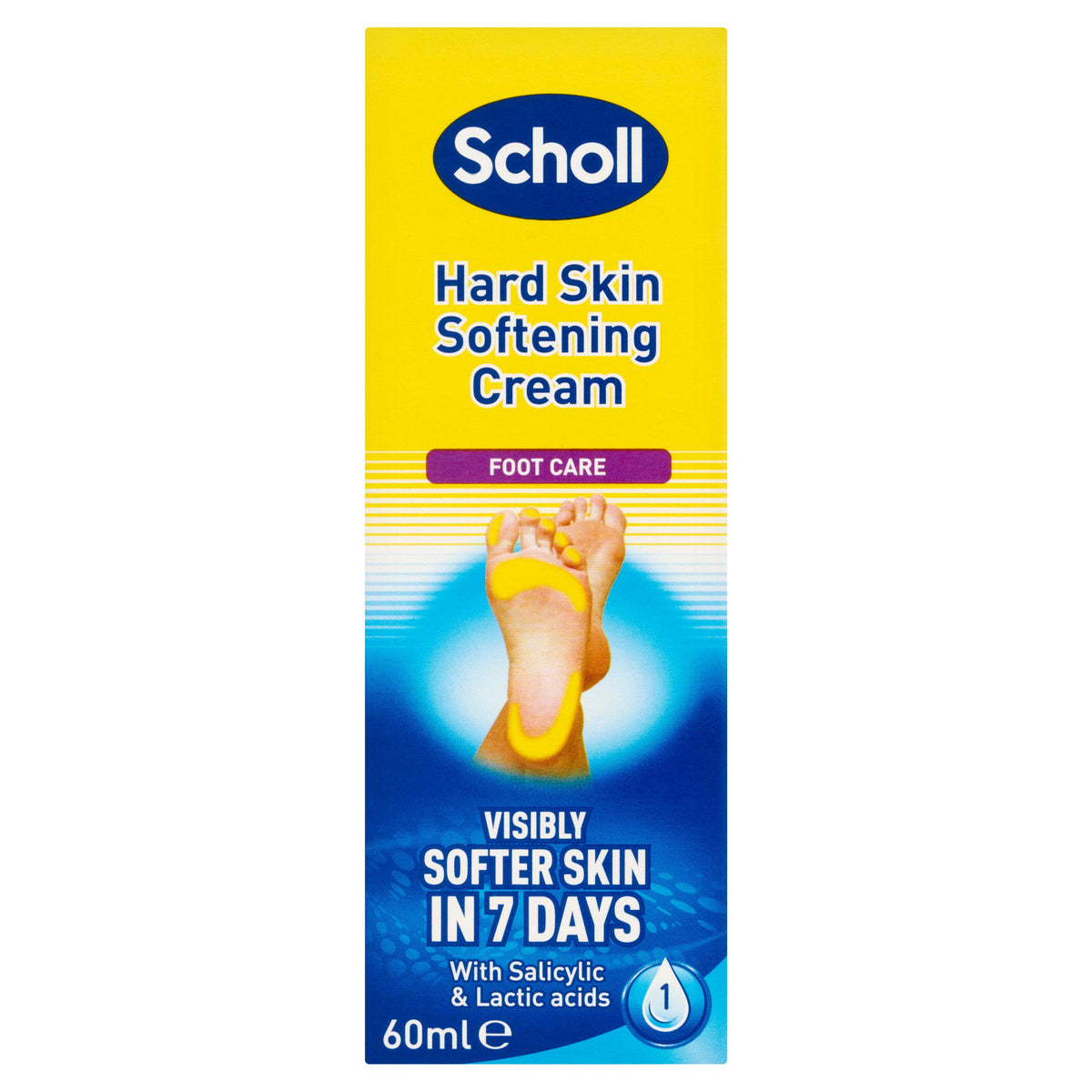Scholl hard skin softening cream 60ml (British brand)