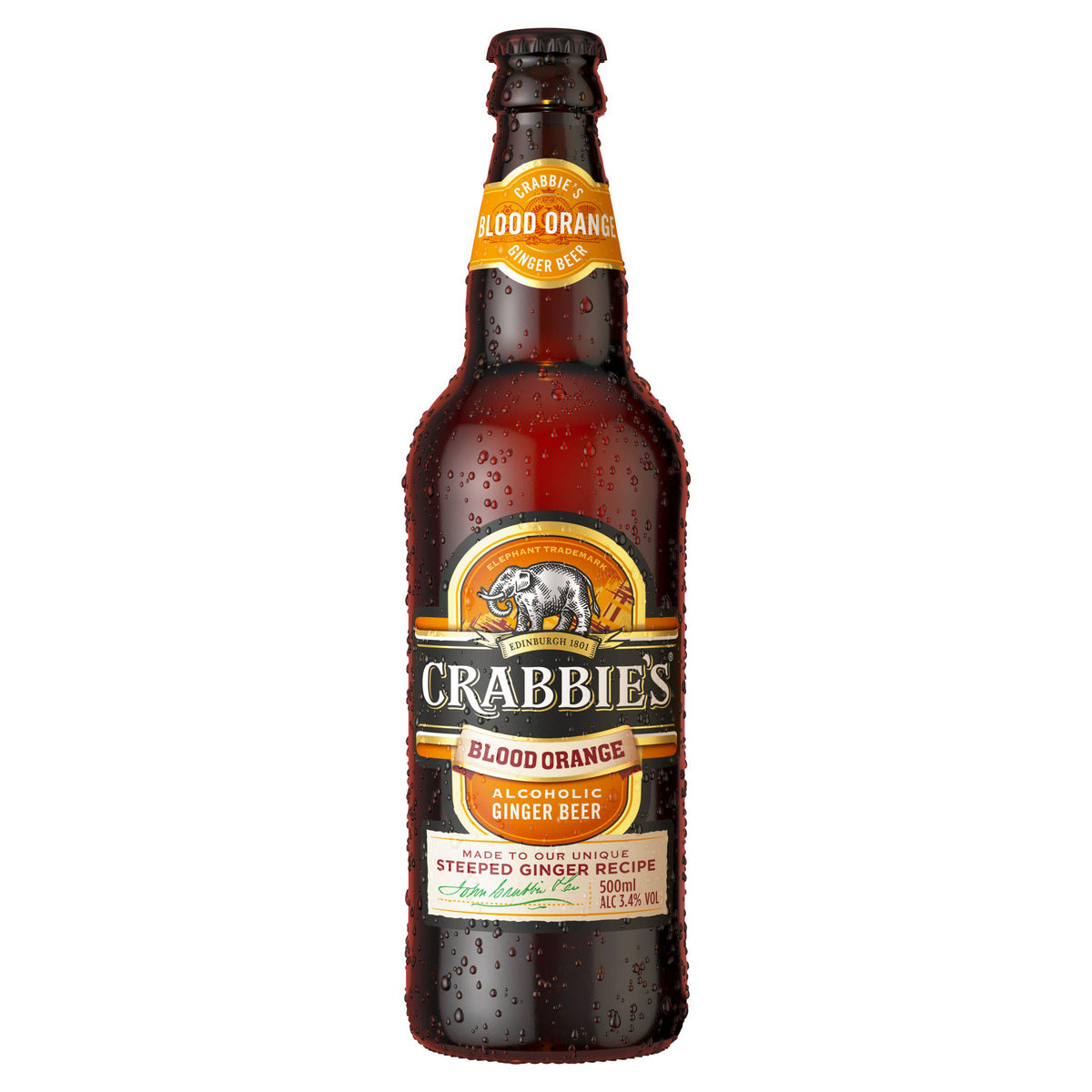 Crabbie's Blood Orange Alcoholic Ginger Beer 500ml - British product