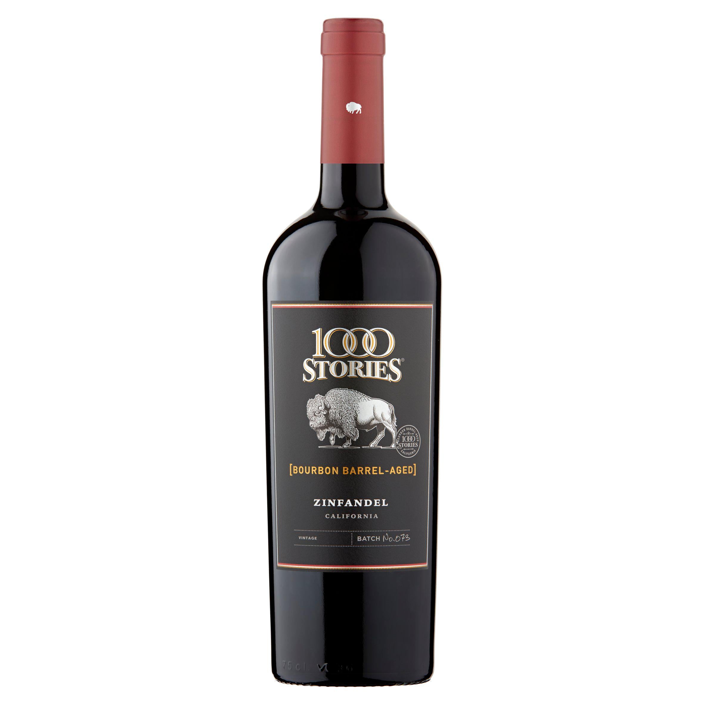1000 Stories Bourbon Aged red wine 75cl - British product