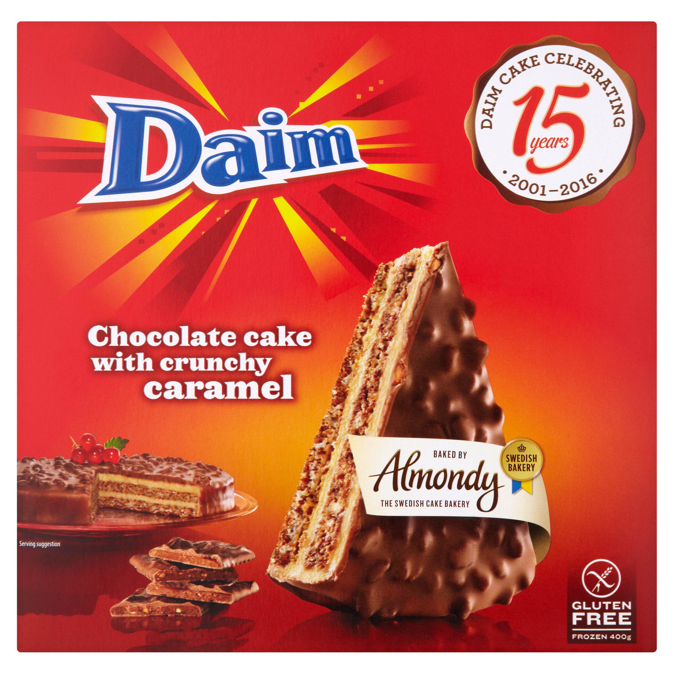 Almondy Almond Tarta with Daim 400g frozen dessert, imported from the UK
