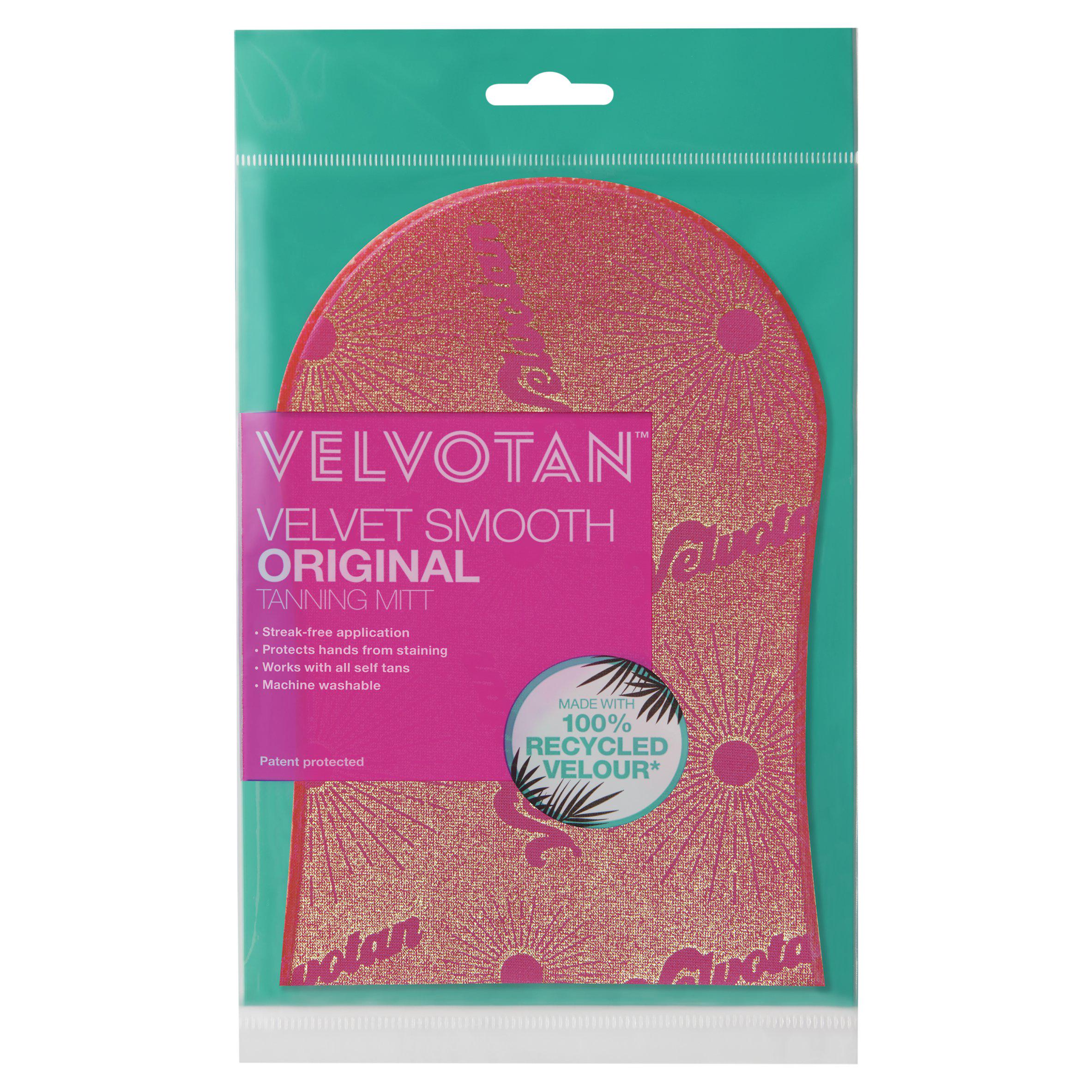 Velvotan original tanning mitt with streak-free application - British product