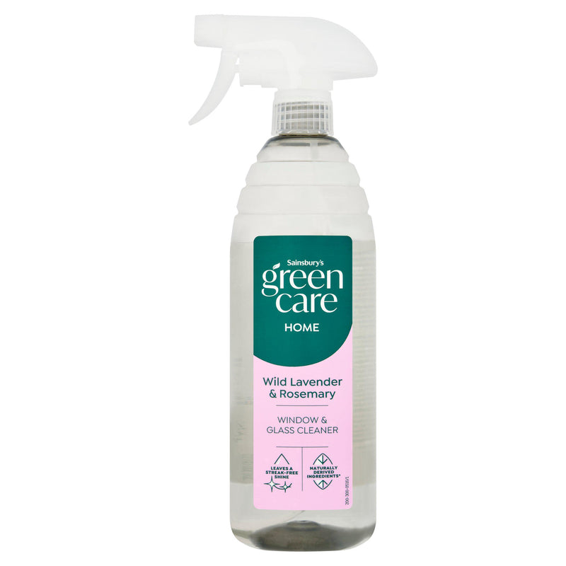 Sainsbury's Greencare window and glass cleaner bottle 750ml (British brand)