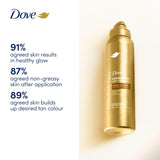 Dove gradual tanning mousse light medium 150ml, imported from the UK