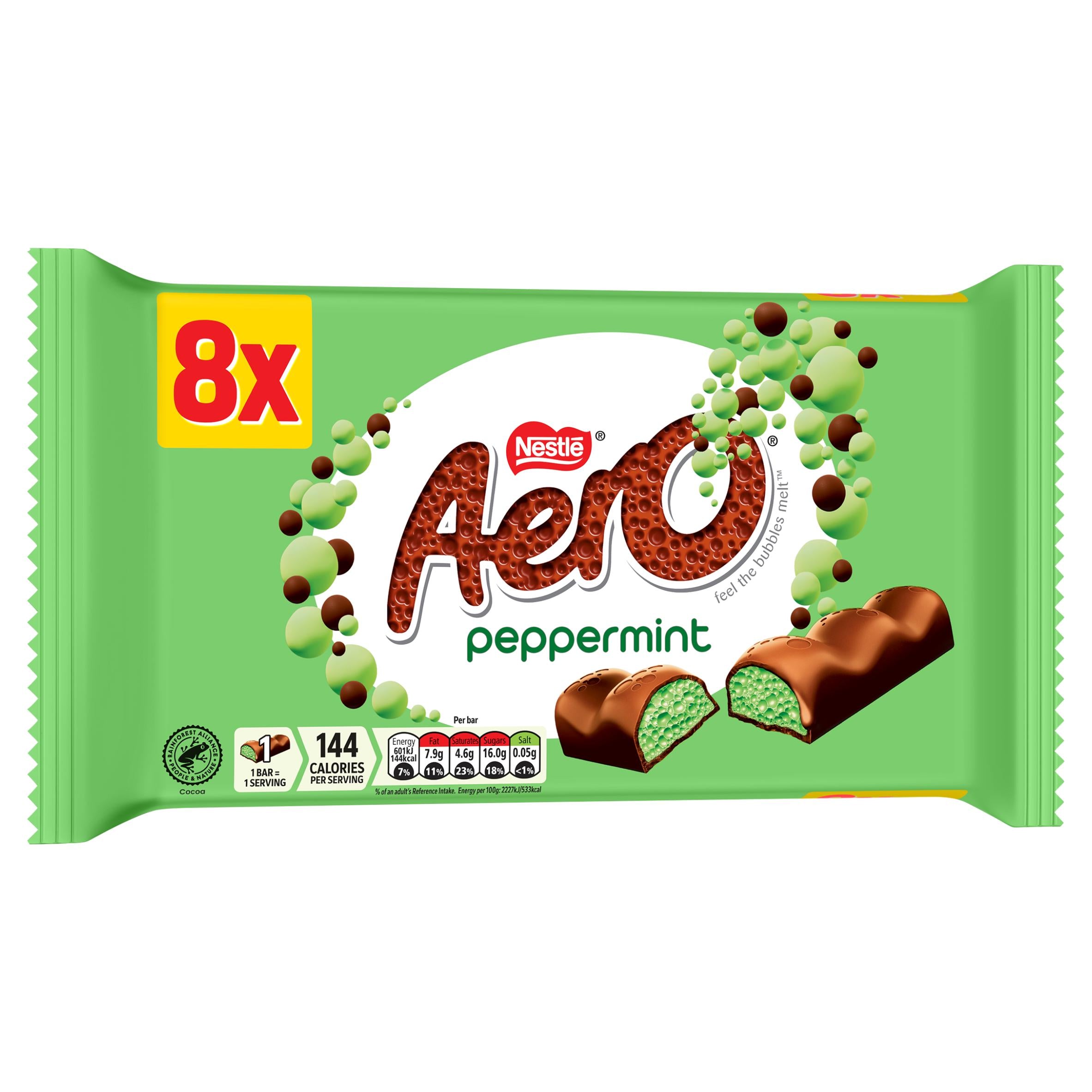 Aero peppermint chocolate bar multipack 216g, UK version