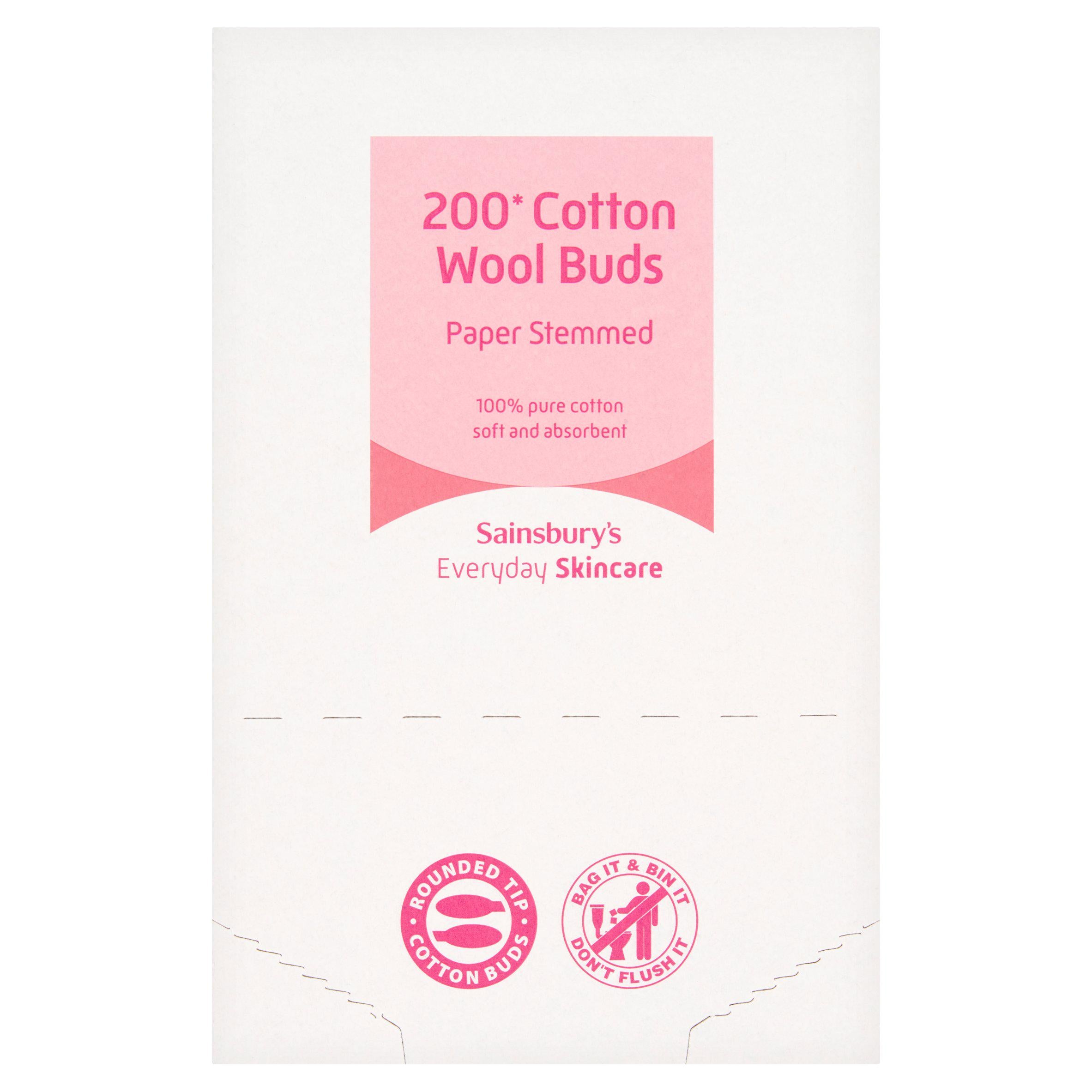 Sainsbury's Cotton Buds x200, UK version