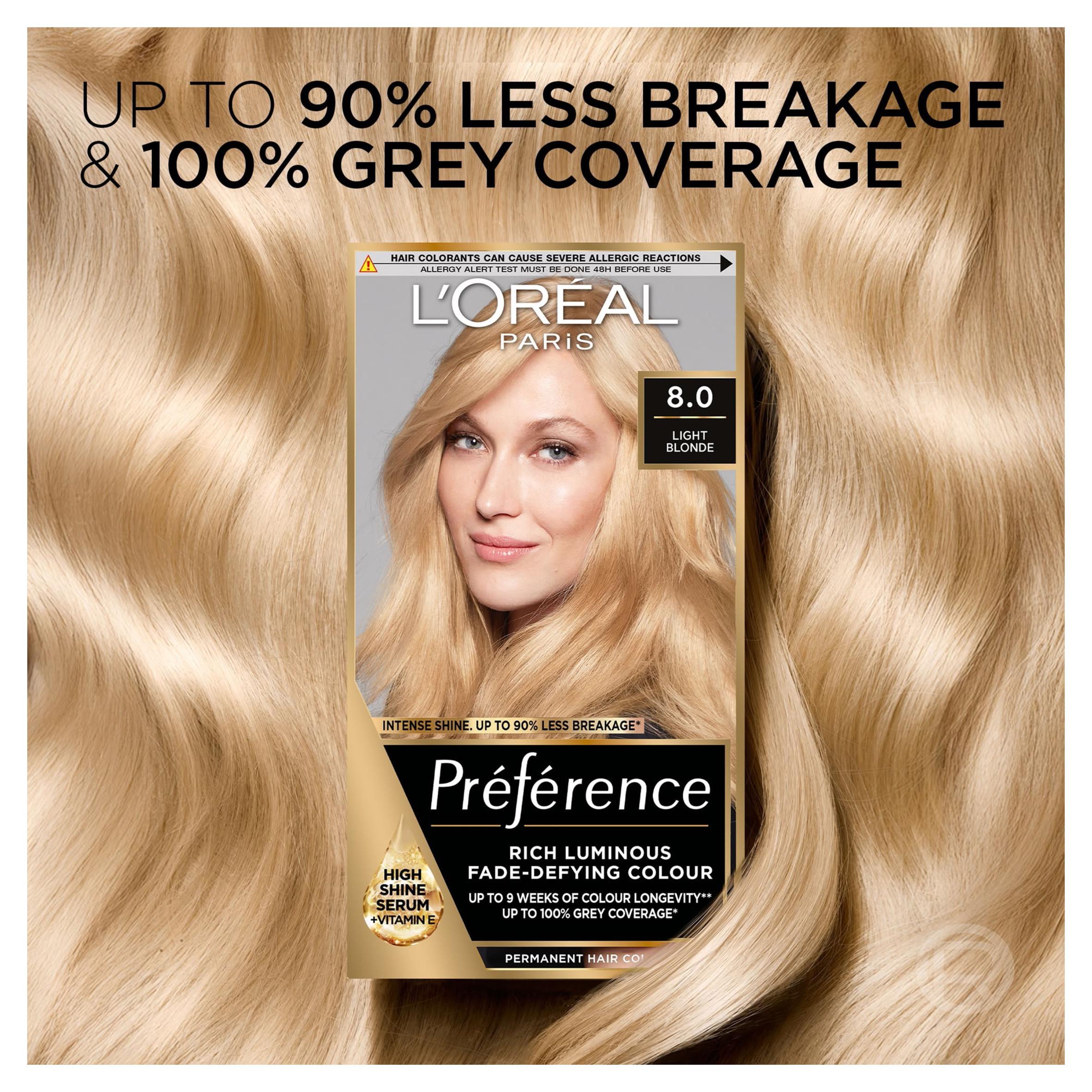 L'Oreal Paris hair dye California Light Blonde 8, UK version