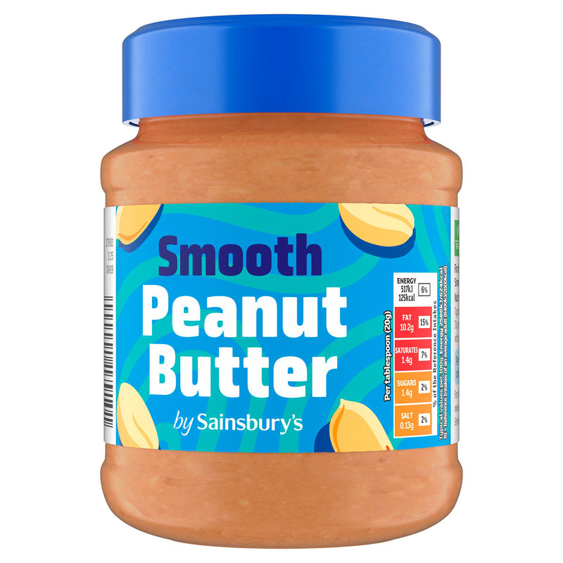 Sainsbury's smooth peanut butter 340g - British product