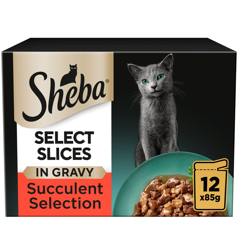 Sheba Select Slices wet cat food 12x85g pouches, UK version