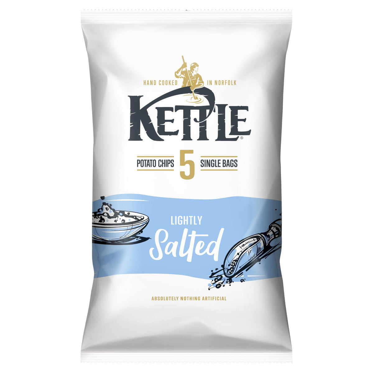 Kettle crisps Lightly Salted Multipack 5x25g - British product