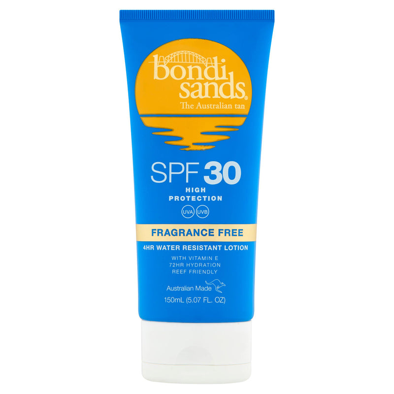 Bondi Sands SPF30 sunscreen lotion 150ml, imported from the UK