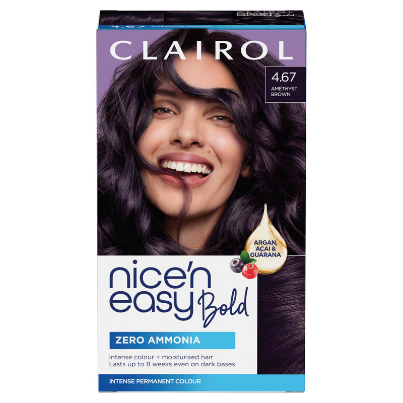 Clairol Nice'N Easy hair dye Amethyst Brown, UK version