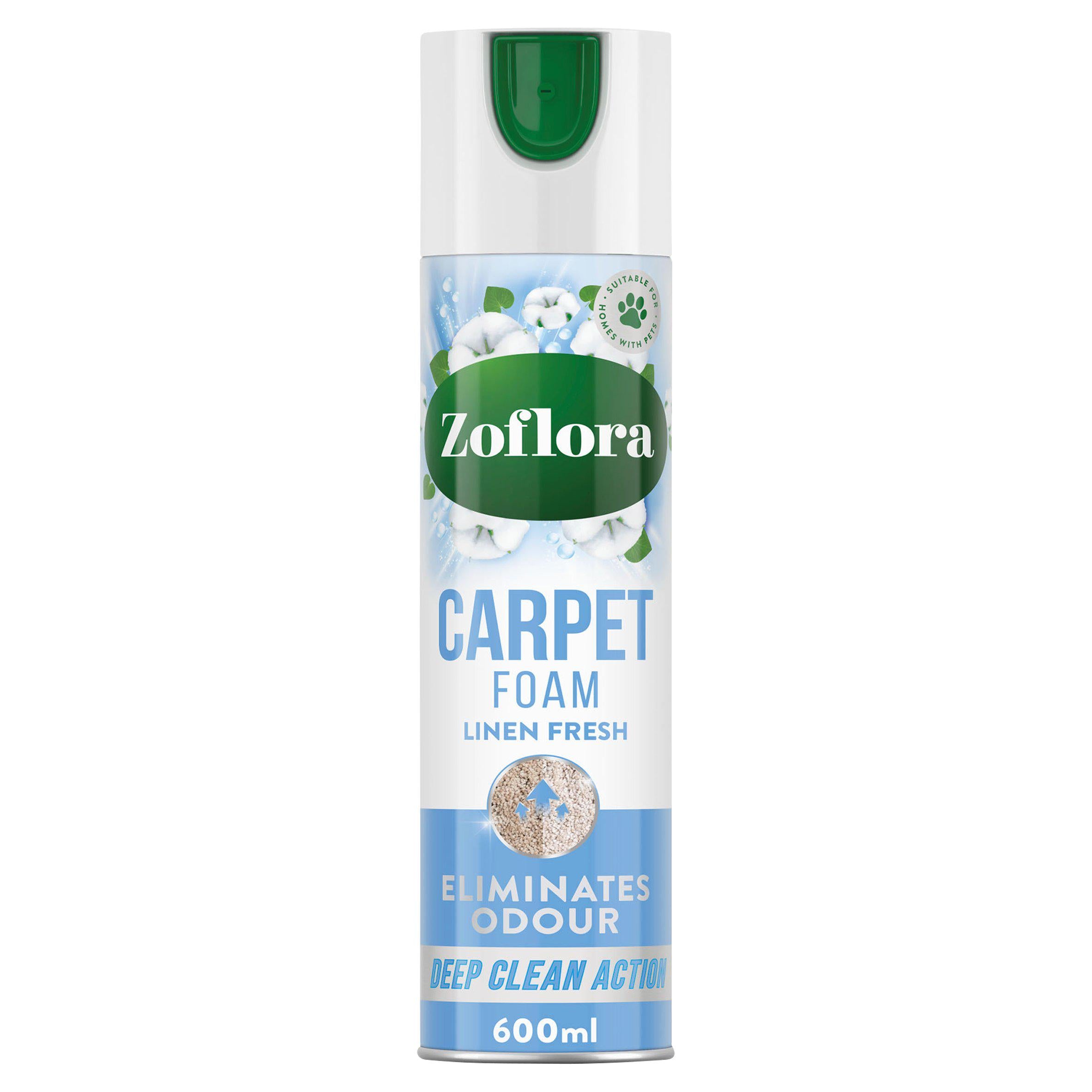 Zoflora Carpet Fresh Foam Linen Fresh 600ml (British brand)