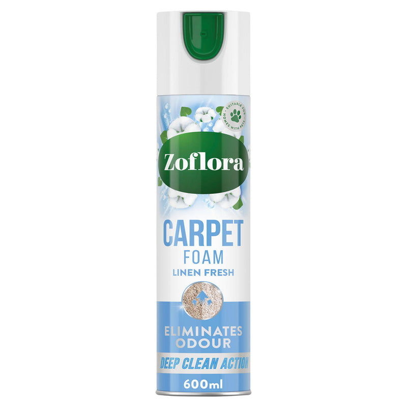 Zoflora Carpet Fresh Foam Linen Fresh 600ml (British brand)