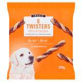 Sainsbury's dog treats Twister with chicken 120g (British brand)