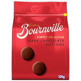 Cadbury Bournville dark chocolate giant buttons 100g, UK version
