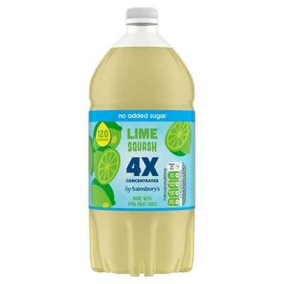 Sainsburys Sainsbury's Quadruple Strength Lime Squash 1.5L- Buy online at McGrocer