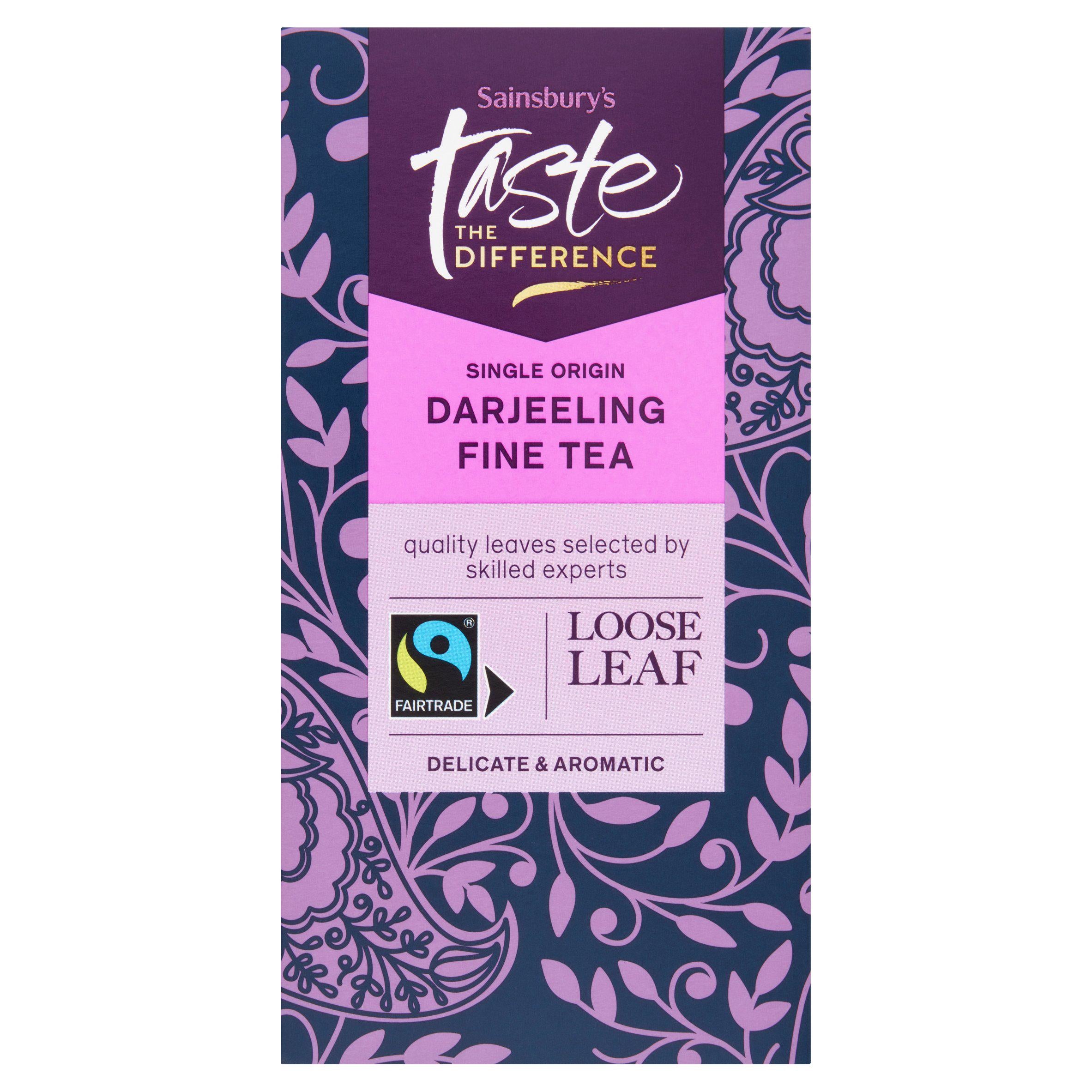 Sainsbury's Darjeeling loose tea Taste the Difference 125g - British product
